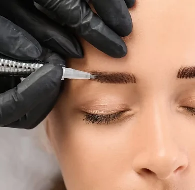 microbladed brows